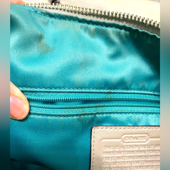 COACH Kristin Op Art Sateen Hobo Purse - Picture 5 of 8